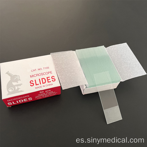 7105 Glass Silanized Microscope Slides Borde de tierra